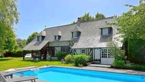 Pool - Estate in Normandy with Pool & Tennis Court (Le Mesnil sur Blangy)