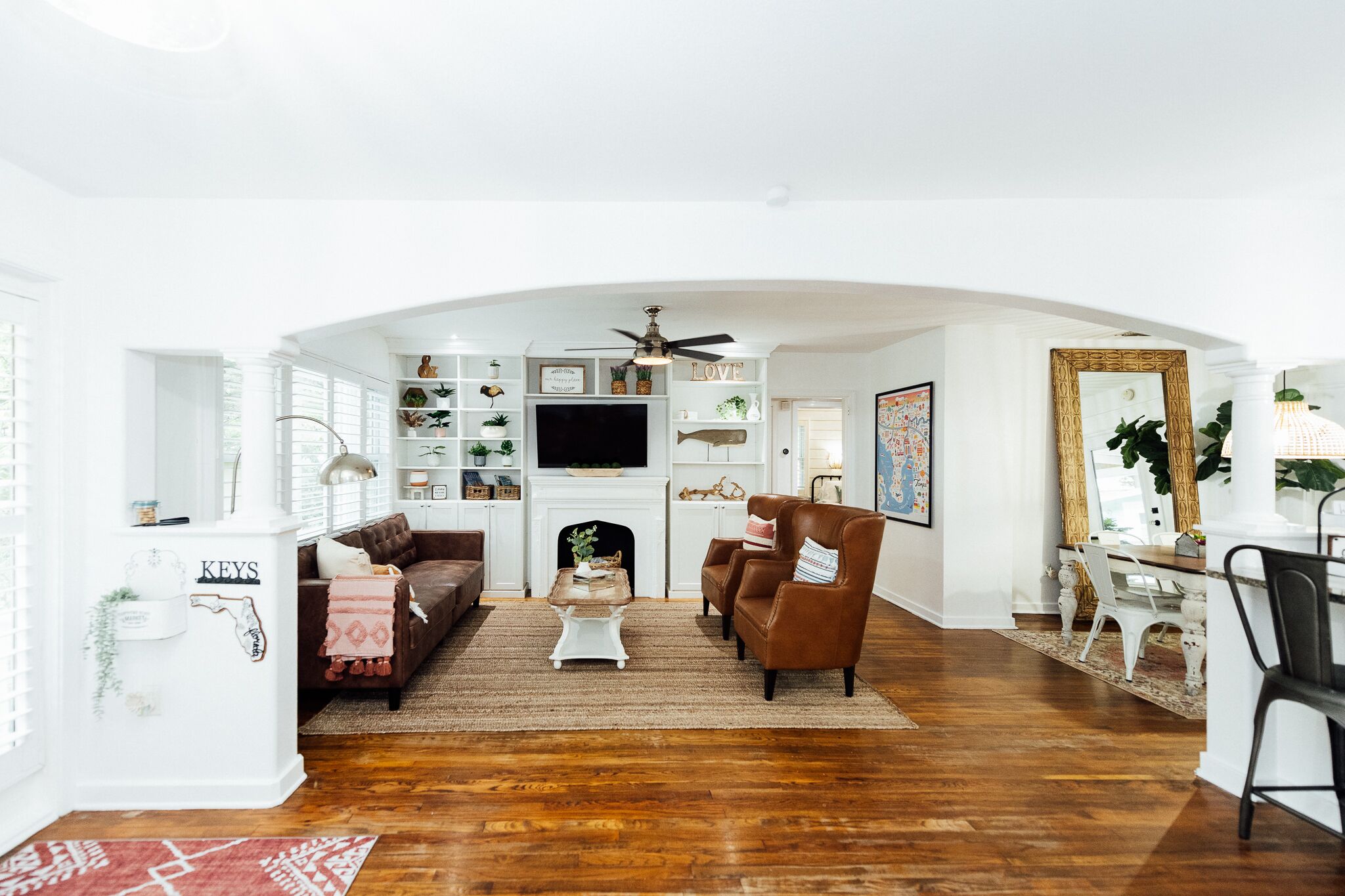 Smart TV, books, offices