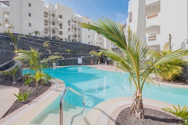 A heated pool