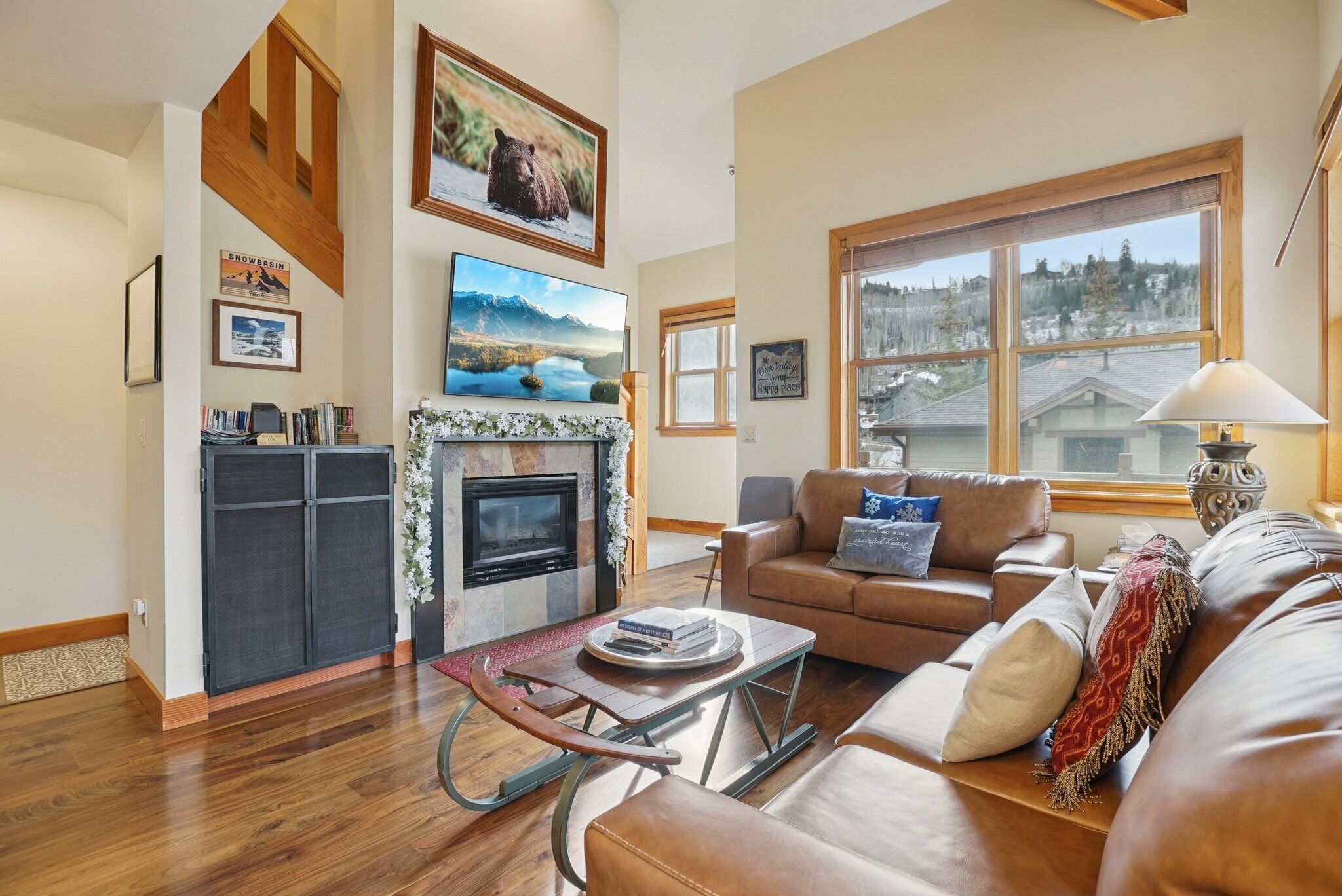 TV connectée, cheminée