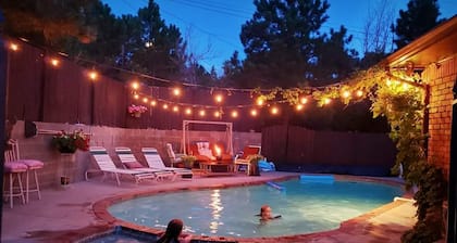 Cabin's entire, private lower level w/ mountain view & cozy, comfortable living.