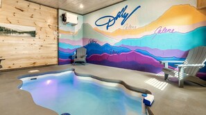 Indoor pool, a heated pool