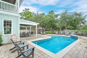 A heated pool