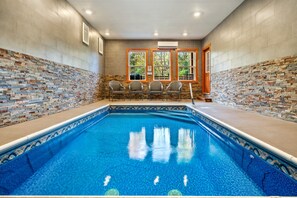 Indoor pool, a heated pool