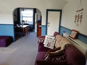 Cottage, 2 Queen Beds | Living room - Cosy, Spacious 2-bed Cottage in Watchet, Somerset (Watchet)