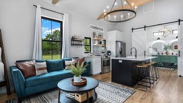 TV, fireplace, offices