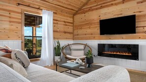 TV, fireplace, offices - Sweet Paradise, Hot Tub, Fire Pit, King Bed! (Fredericksburg)