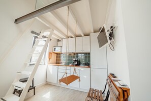 อพาร์ทเมนท์ | 1 ห้องนอน, เตารีด/โต๊ะรีดผ้า, Wi-Fi