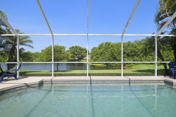 A heated pool