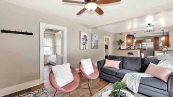 Smart TV, table football, books