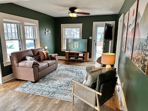 Smart TV, table football, books