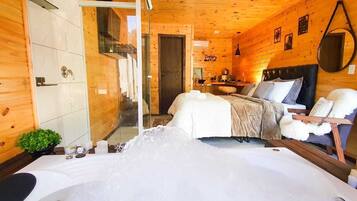 Honeymoon Cabin | Individually decorated, individually furnished, desk, blackout drapes