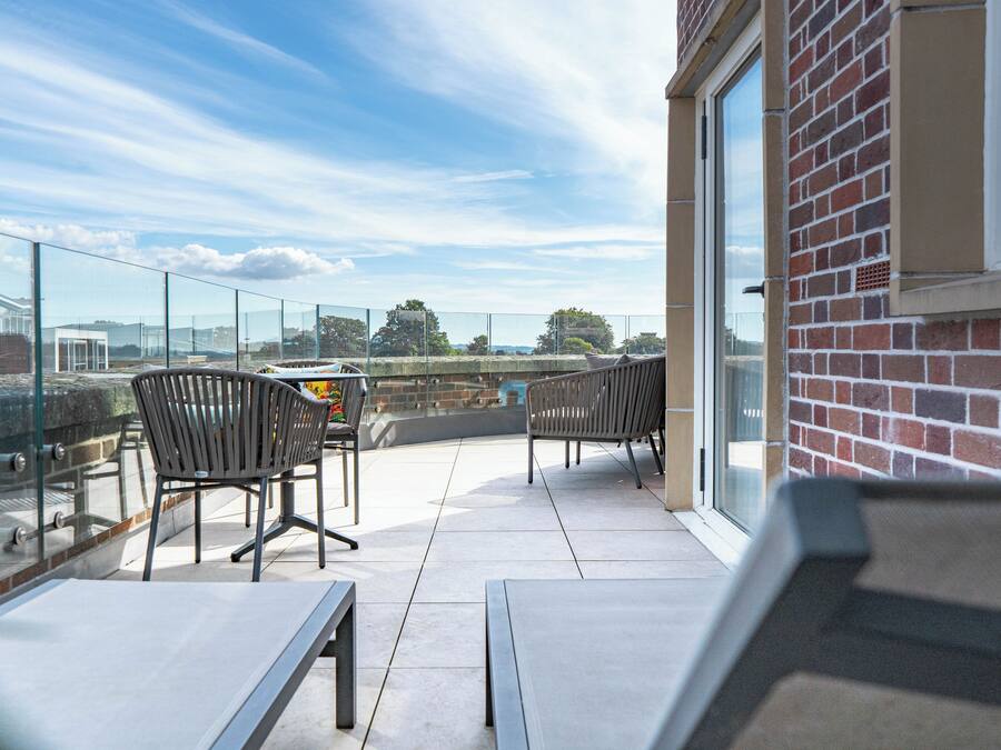 Premium kamer, 1 kingsize bed, balkon | Balkon