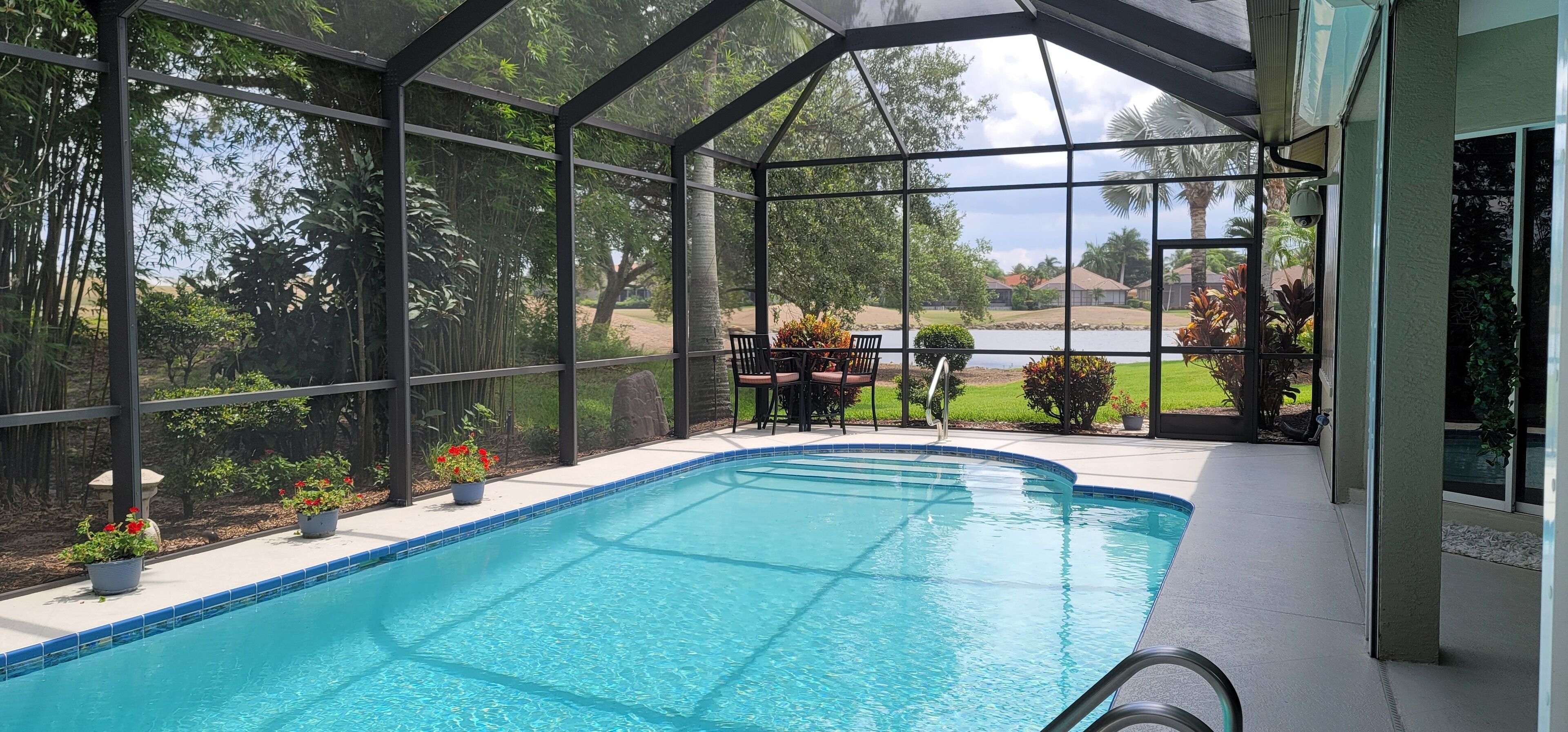 Piscine extérieure, piscine chauffée