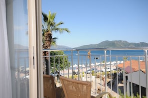 Standard Double or Twin Room, 1 Bedroom, Sea View, Beachfront | Free minibar items, desk, bed sheets - CAPRICE BEACH HOTEL (Marmaris)