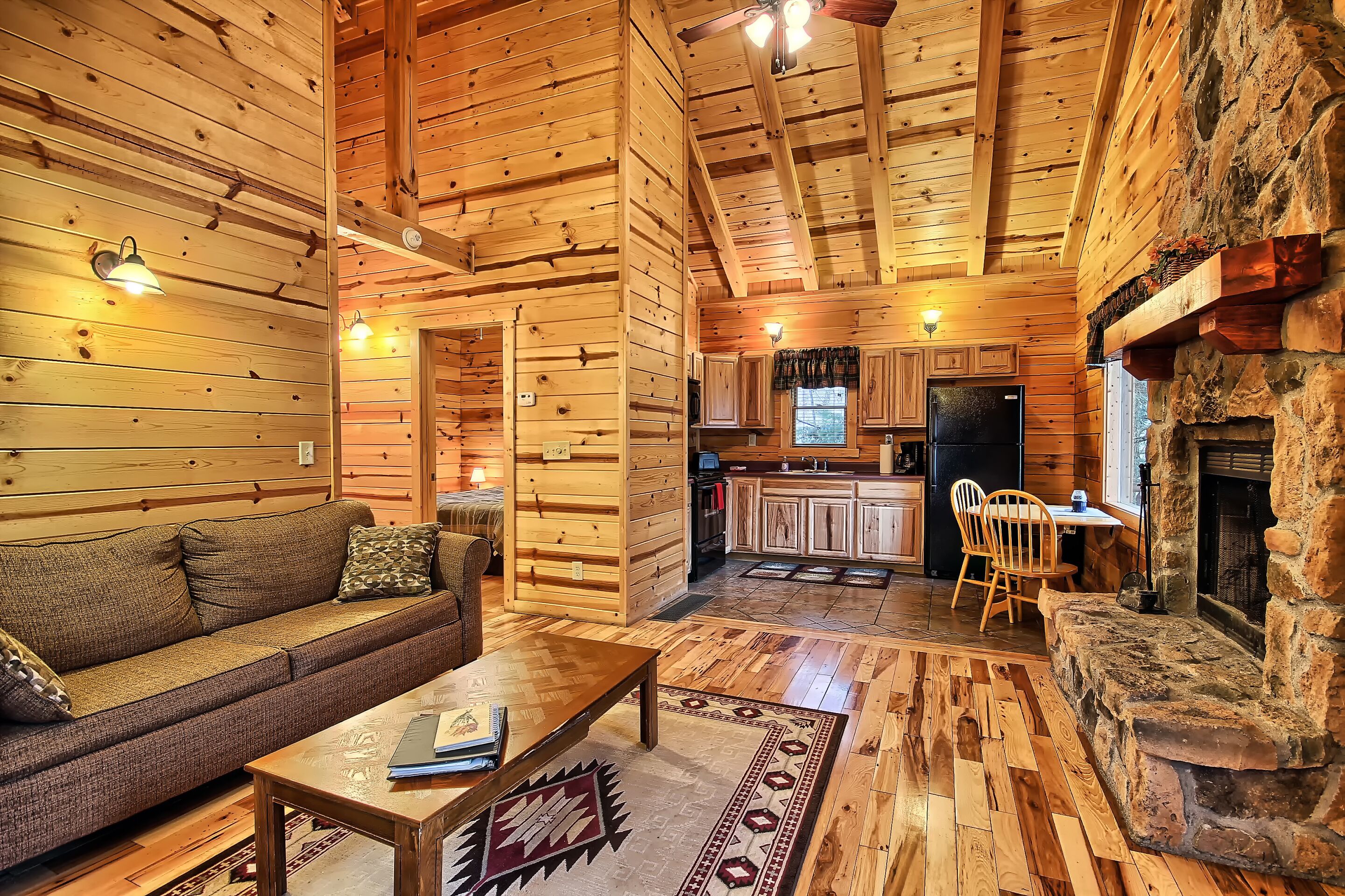 TV, fireplace, DVD player