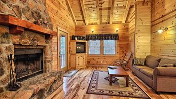 TV, fireplace, DVD player