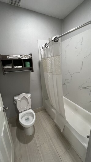 Free toiletries, towels