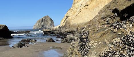 Vlak bij het strand, strandlakens