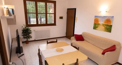 Apartment overlooking the garden.