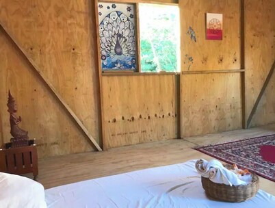 Cabana like camping indoors. / . / Gros Islet and Castries. 10mins walk to beach