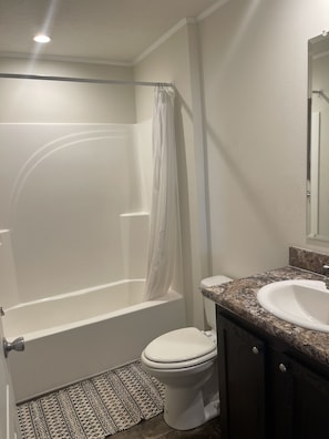 Combined shower/tub