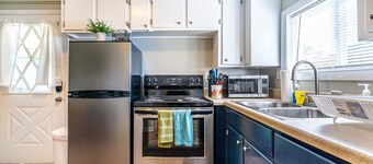 Roomy and comfortable space to relax in privacy.