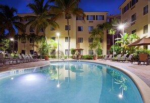 A heated pool