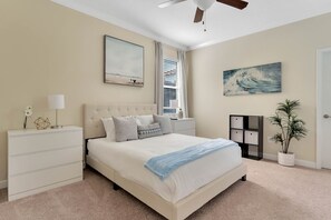 5 bedrooms, iron/ironing board, travel crib, free WiFi