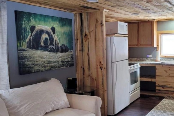 Una Smart TV, una chimenea