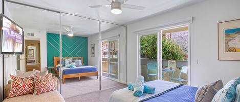 2 habitaciones, tabla de planchar con plancha y cuna de viaje