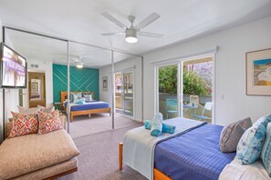 2 bedrooms, iron/ironing board, travel crib, free WiFi