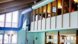 An indoor swimming pool with a high ceiling and large windows. - BICKING & Fishing, National Parks .Water park. Shooting. Gamblingnd. IPA at PA.  (Clifton)