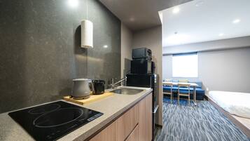 Superior Family Japanese Room, Non Smoking | Private kitchen | Full-size fridge, microwave, electric kettle, toaster