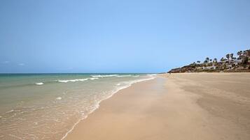 Vlak bij het strand