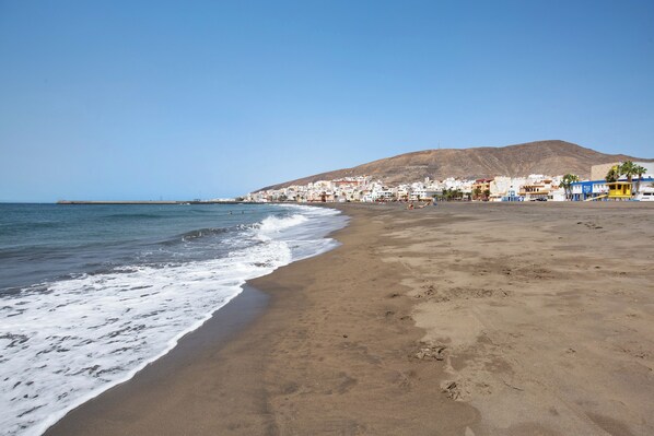 Vlak bij het strand