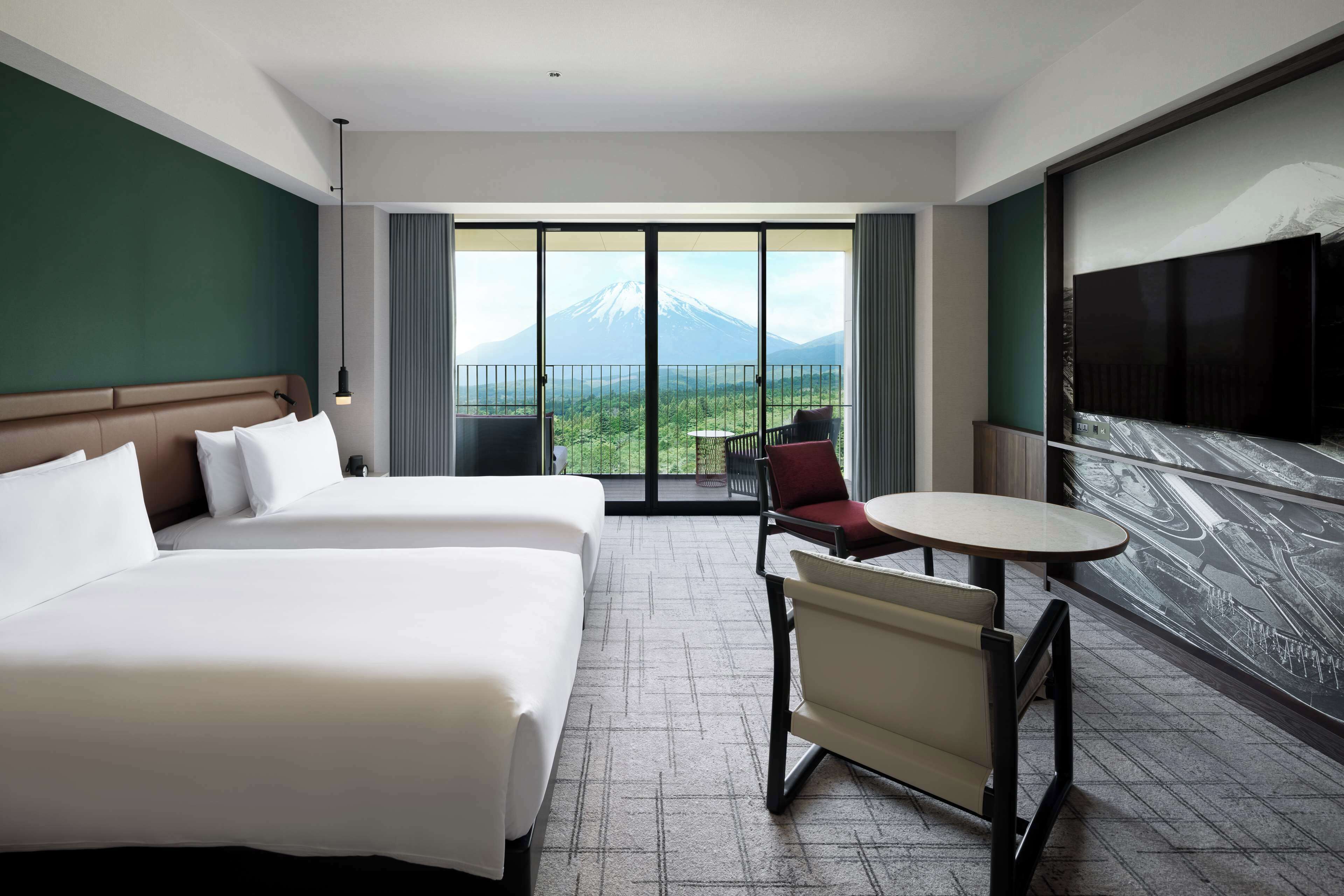 Room, 2 Twin Beds (Fuji View) | Down comforters, minibar, in-room safe, desk