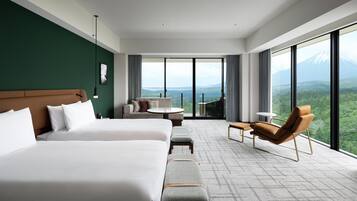 Down duvets, minibar, in-room safe, desk