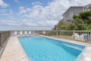 A heated pool - 7815-Tarhoo, | Soundfront Frisco Retreat | Pool & Sunset Views (Frisco)