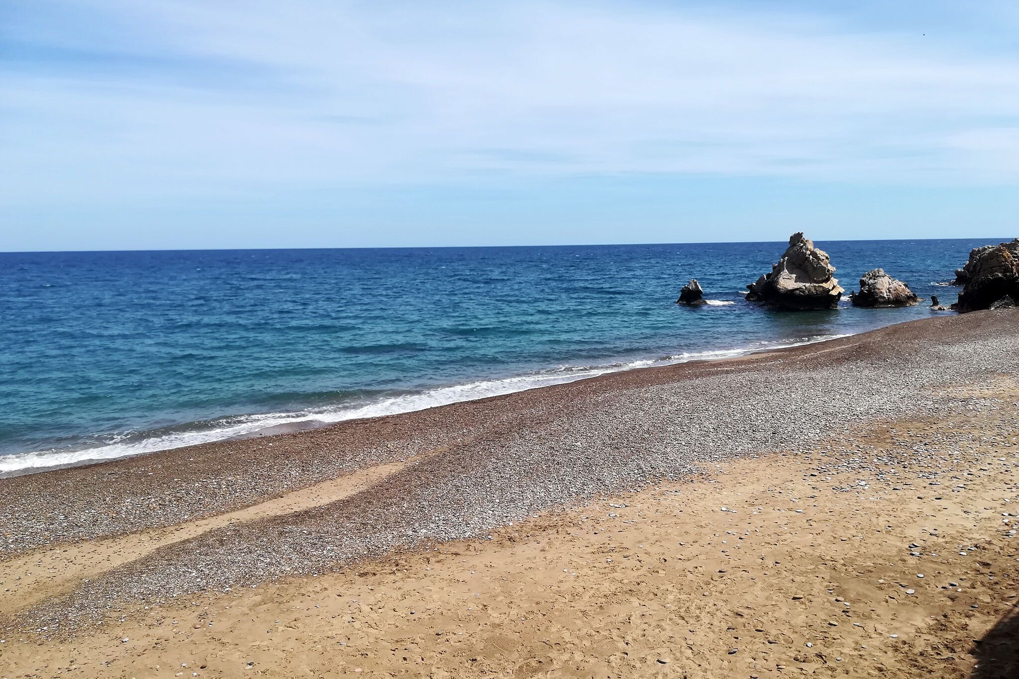 Una spiaggia nelle vicinanze