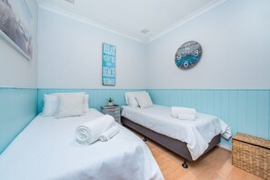 2 bedrooms, iron/ironing board, travel crib, free WiFi