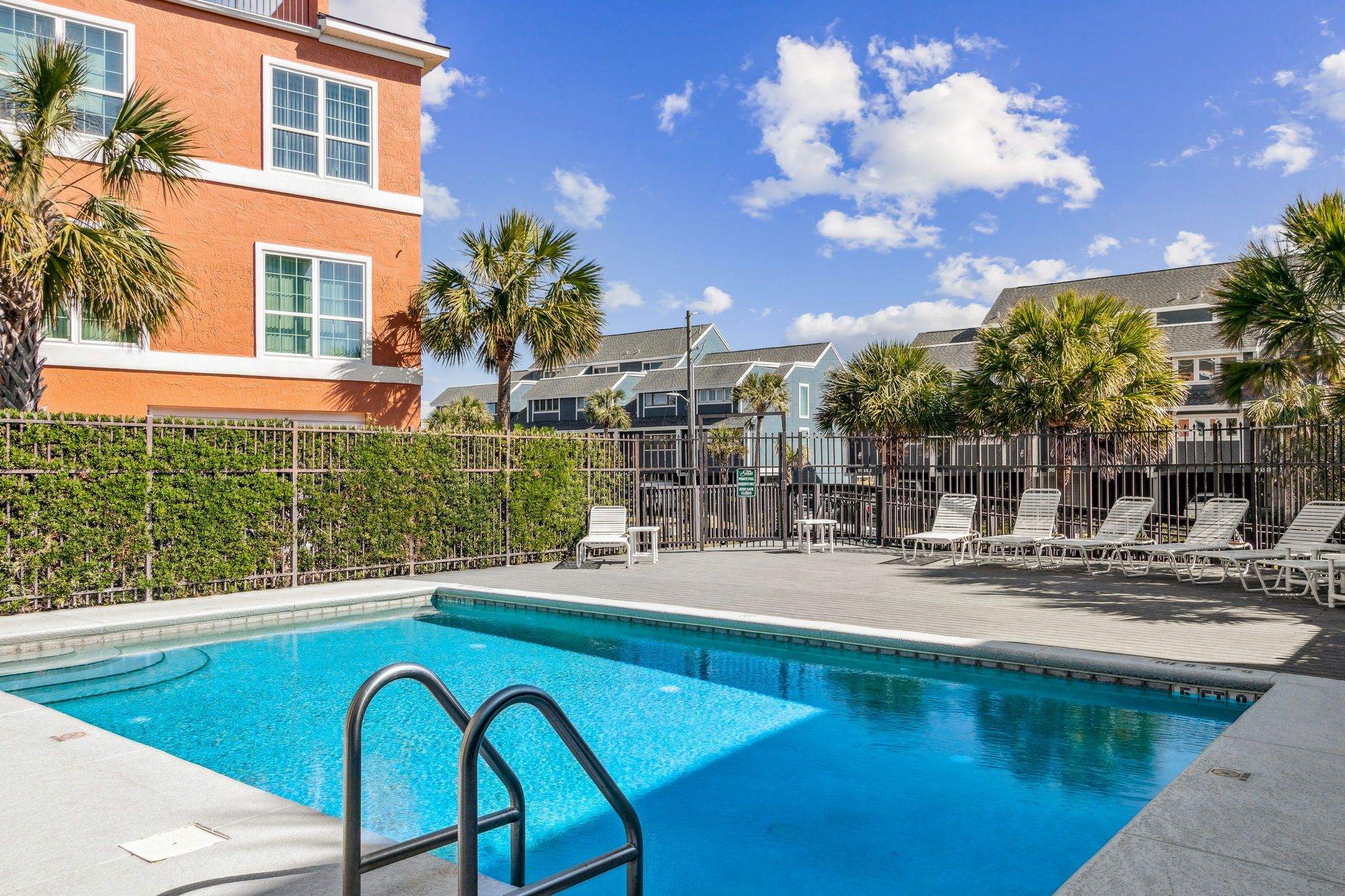 A heated pool