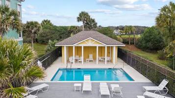 Una piscina riscaldata