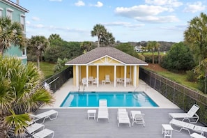 A heated pool
