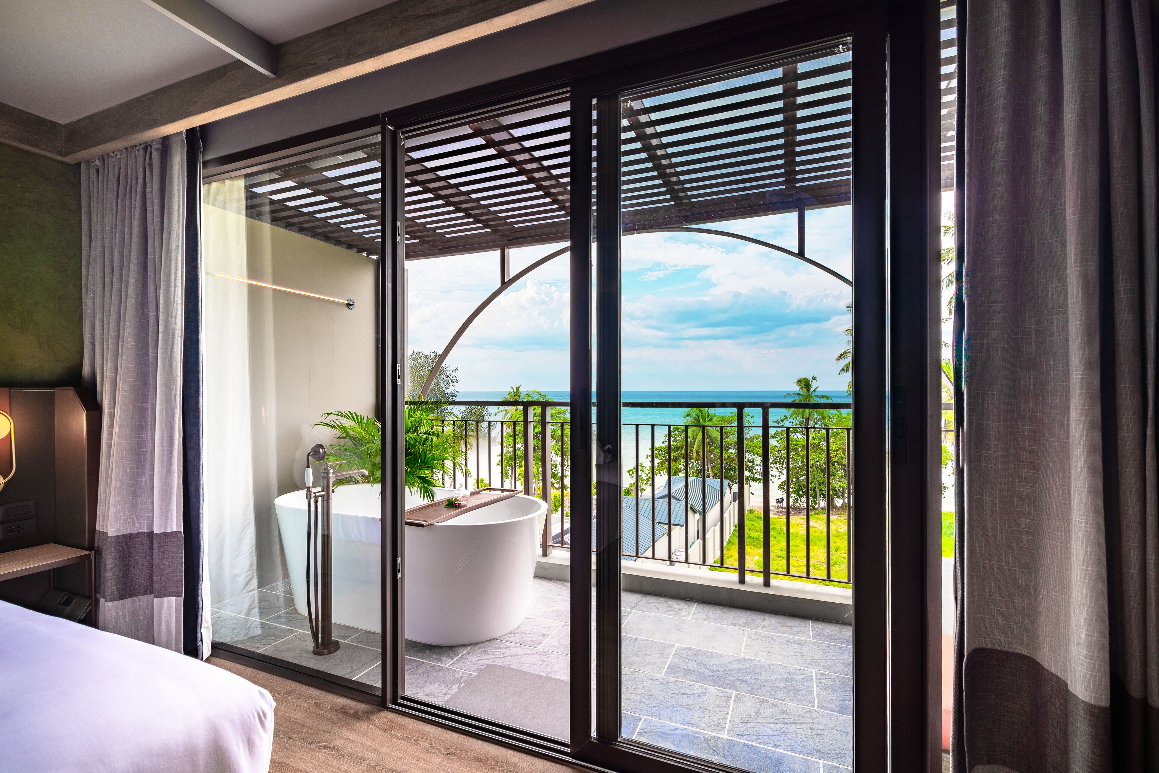 Vue sur la plage/l’océan