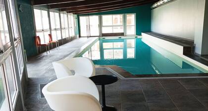 Appartement T3 Mezzanine pour 6 Pers. avec Piscine et Sauna Ă Jausiers, ChĂąteau des Magnans