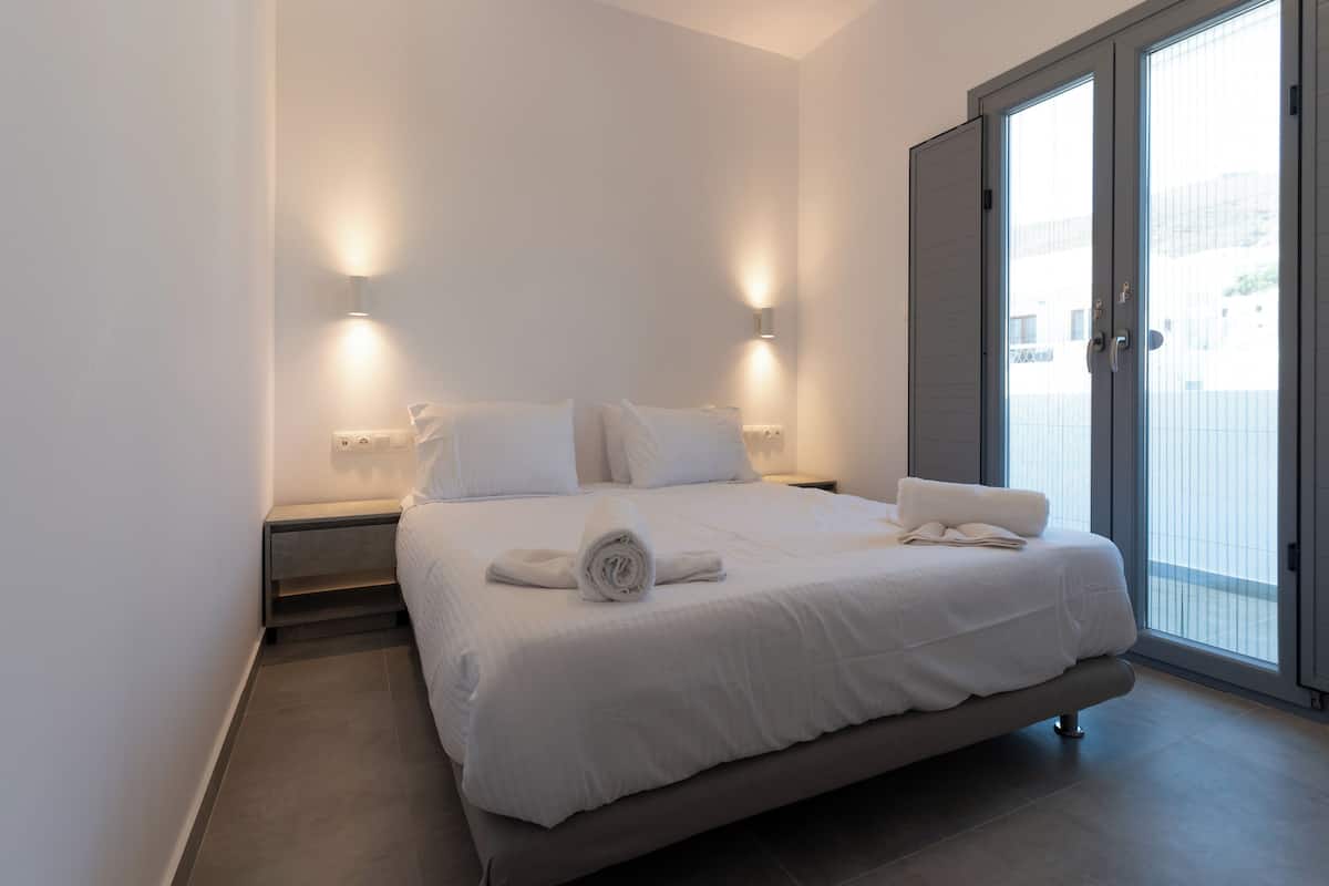 Aegean Breeze Studio (Partial Sea View) First Floor | Individually decorated, desk, laptop workspace, soundproofing