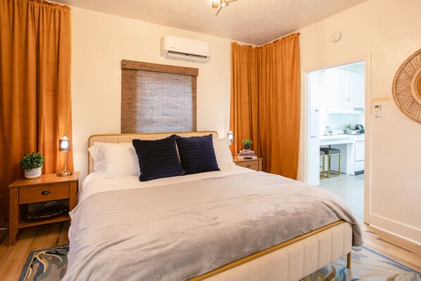 1 bedroom, iron/ironing board, travel crib, free WiFi