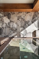 Indoor spa tub