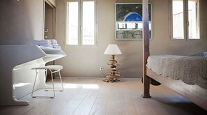 Chambre eau | Egyptian cotton sheets, premium bedding, individually decorated - La Loge de Mer - Lodge Urbain (Perpignan)